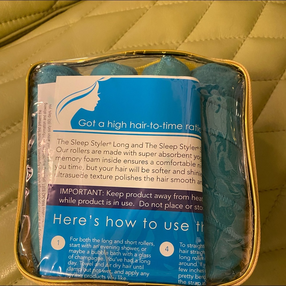 NWOT Sleep Styler Curlers 8 Count